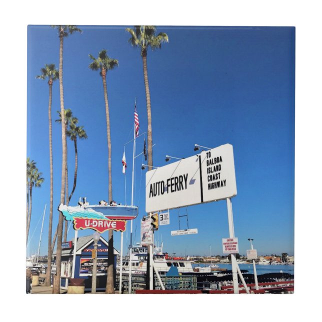 Carreau Balboa Island Ferry, Newport Beach, Californie (Devant)