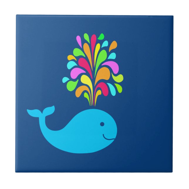 Carreau Baleine amusante (Devant)