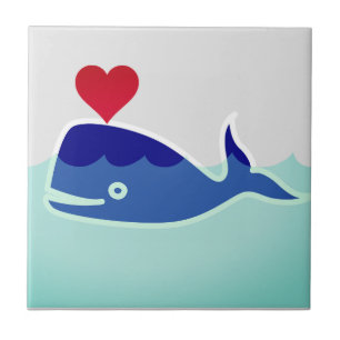 Carreau Baleine en dessin animé