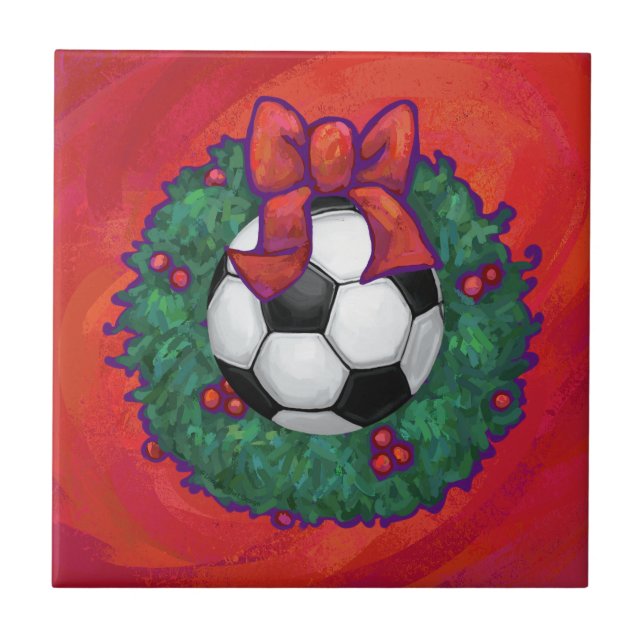 Carreau Balle de football Noël (Devant)