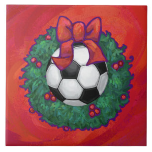 Carreau Balle de football Noël