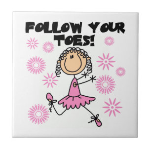 Carreau Ballerine Suivez Vos Orteils T-shirts et Cadeaux