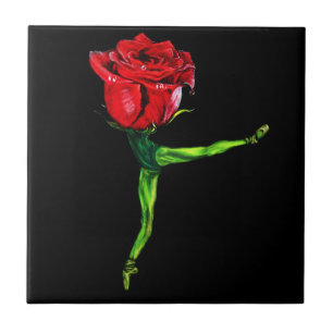 Carreau Ballet Dancer Rose Ballerina Carrelage céramique