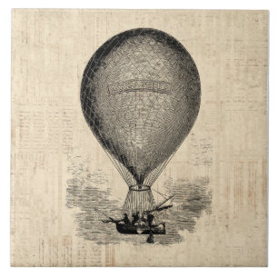 Carreau Balloon à air chaud à l'ancienne