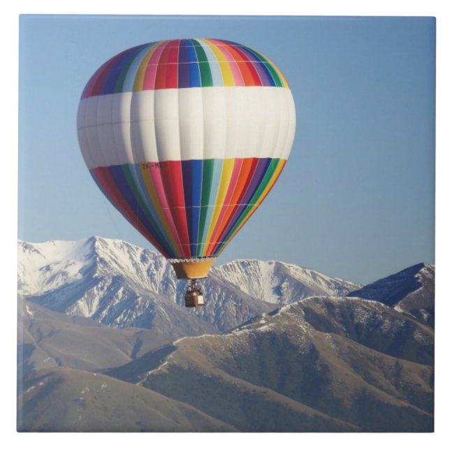 Carreau Balloon à air chaud, près de Methven, Canterbury (Devant)