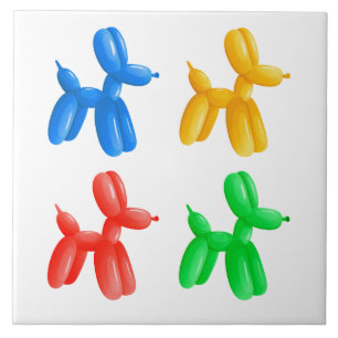 Carreau Balloon Animal Color Motif - Enfants & Fête Clown