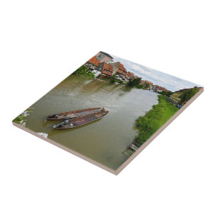 Carreau Bamberg Bavière Rivière Regnitz Effet de Peinture
