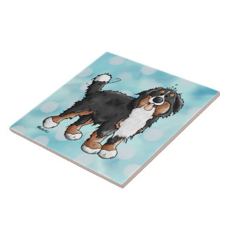 Carreau Bande dessinée drôle de chien de montagne de