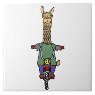 Carreau Bande dessinée fraîche de bicyclette d'équitation