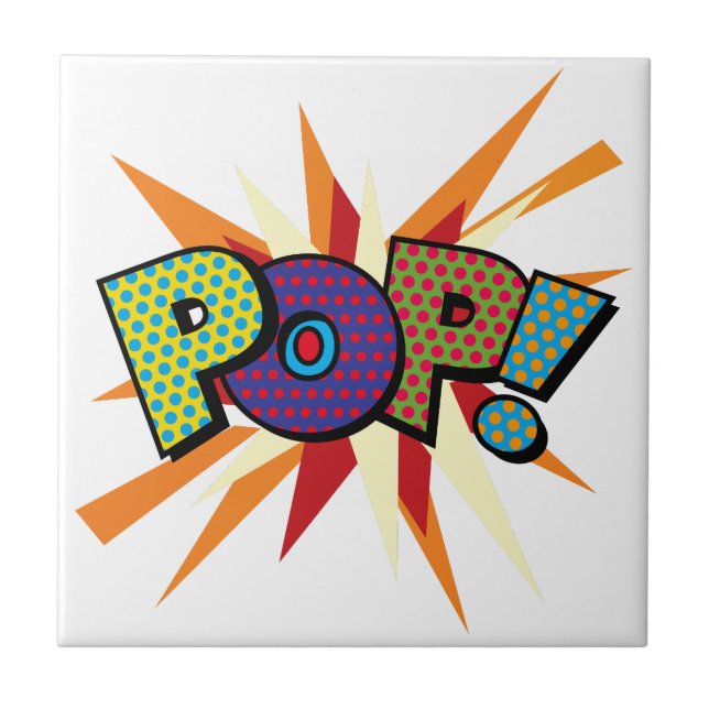 Carreau Bande dessinée Pop Art POP! (Devant)