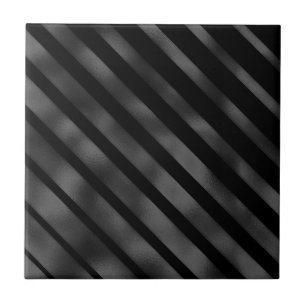 Carreau Bande diagonale noire motif brillant