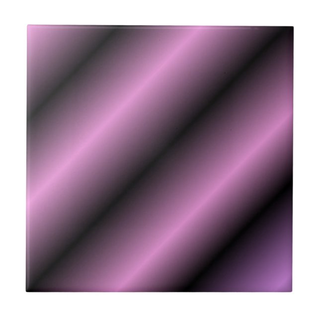 Carreau Bande noire et lavande (Devant)