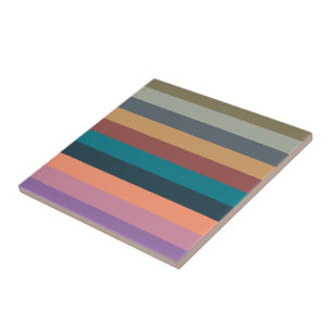 Carreau bandes de couleur dans un pastel coloré