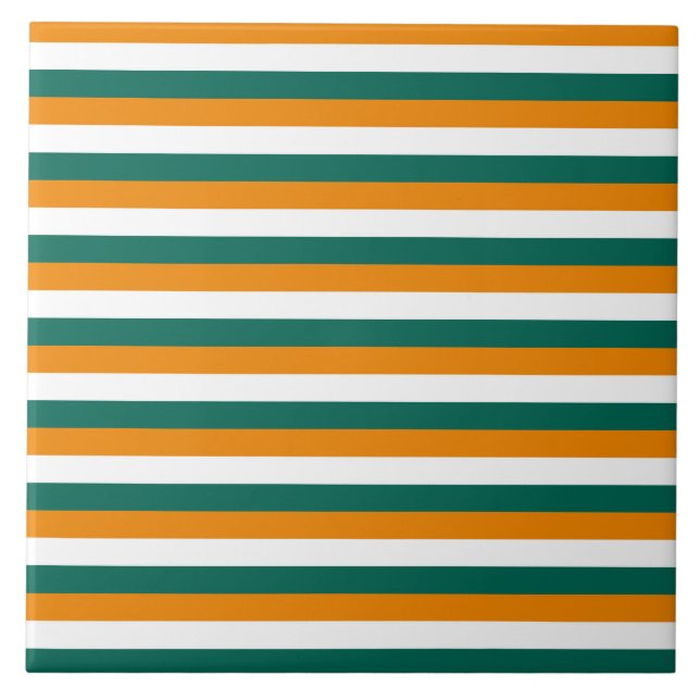 Carreau bandes du drapeau de Chypre symbole du pays motif  (Devant)
