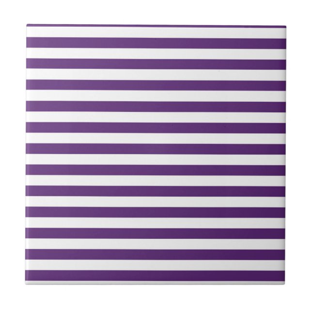 Carreau Bandes violettes et blanches (Devant)