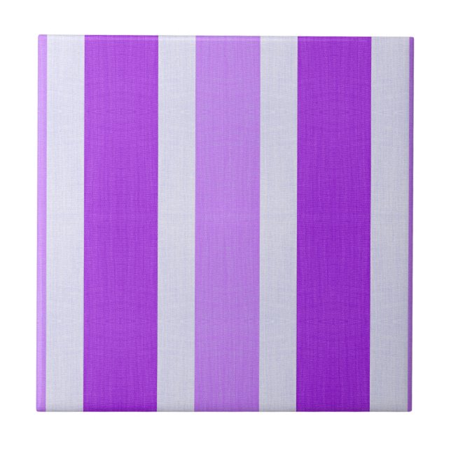 Carreau Bandes violettes et blanches (Devant)
