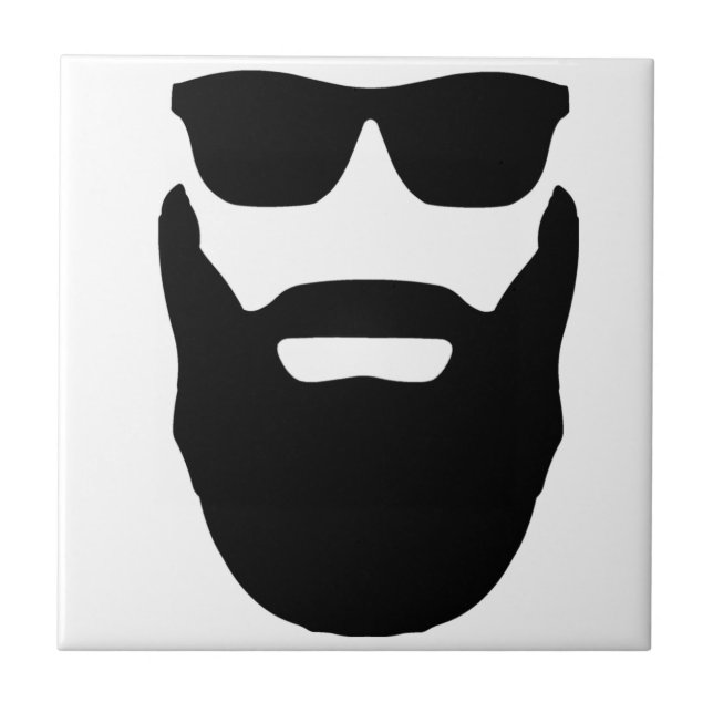 Carreau Barbe et lunettes de soleil (Devant)