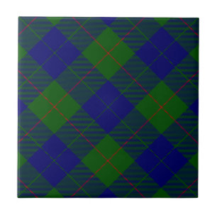 Carreau Barclay tartan bleu vert plaid