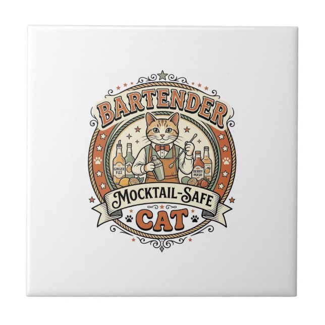 Carreau Barman Mocktail-Safe Cat Barman Mocktail-Saf (Devant)