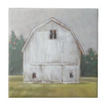Carreau Barne rustique<br><div class="desc">Rustic Barnyard I par Ethan Harper. Grange rustique blanche dans un terrain arboré.</div>