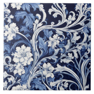 carreau baroque bleu