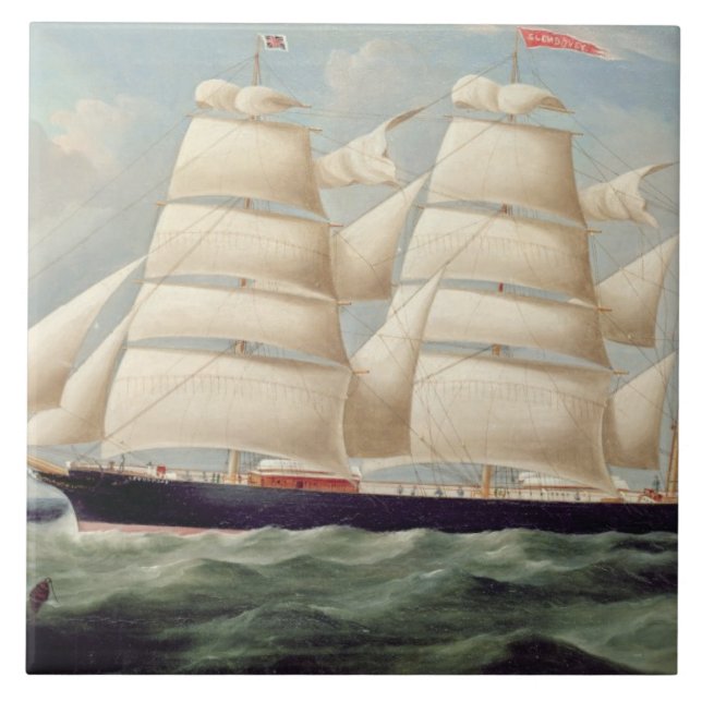 Carreau Barque "Clendovey" de tondeuse (huile sur la (Devant)