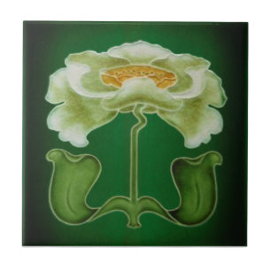 Carreau Barrett Art Nouveau Repro 1905 Tuile de Relief