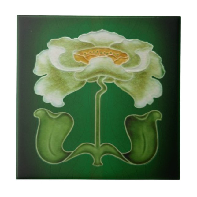 Carreau Barrett Art Nouveau Repro 1905 Tuile de Relief (Devant)