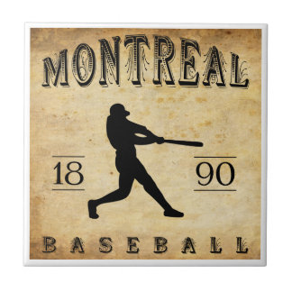 Carreau Base-ball 1890 de Montréal Québec Canada