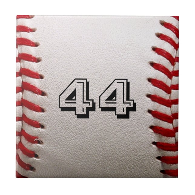 Carreau Baseball avec numéro personnalisable (Devant)