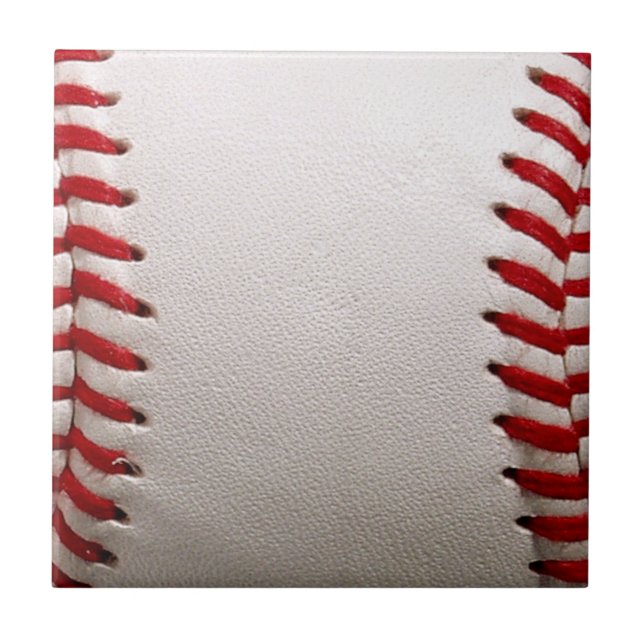 Carreau Baseball et Softball Classiques Couture Rouge (Devant)