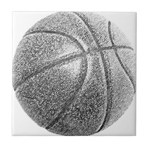 Carreau Basket-ball avec effet crayon