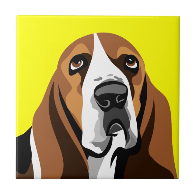 Carreau Basset Hound Dog (Devant)