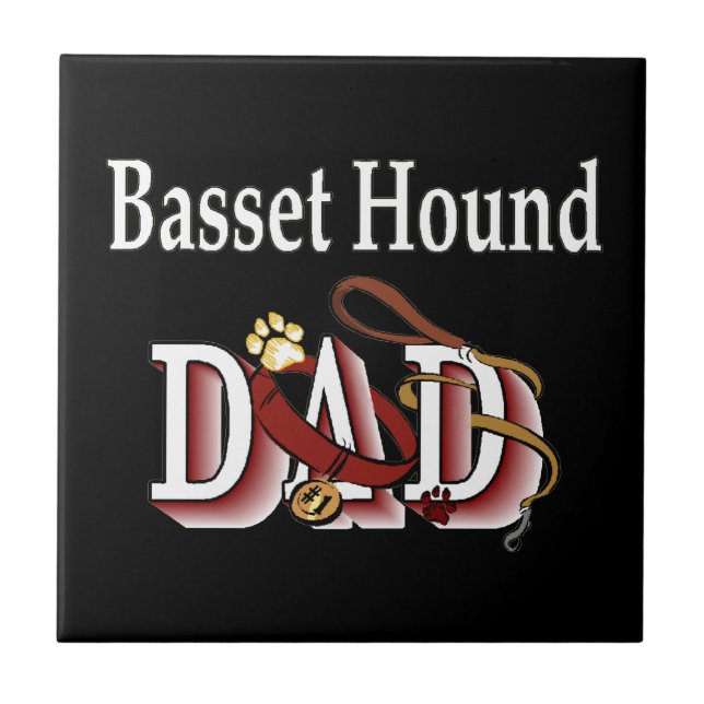 Carreau Basset Hound Papa (Devant)