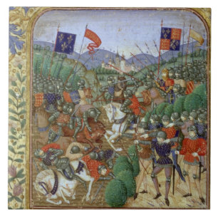 Carreau Bataille d'Agincourt, le 25 octobre 1415 (la
