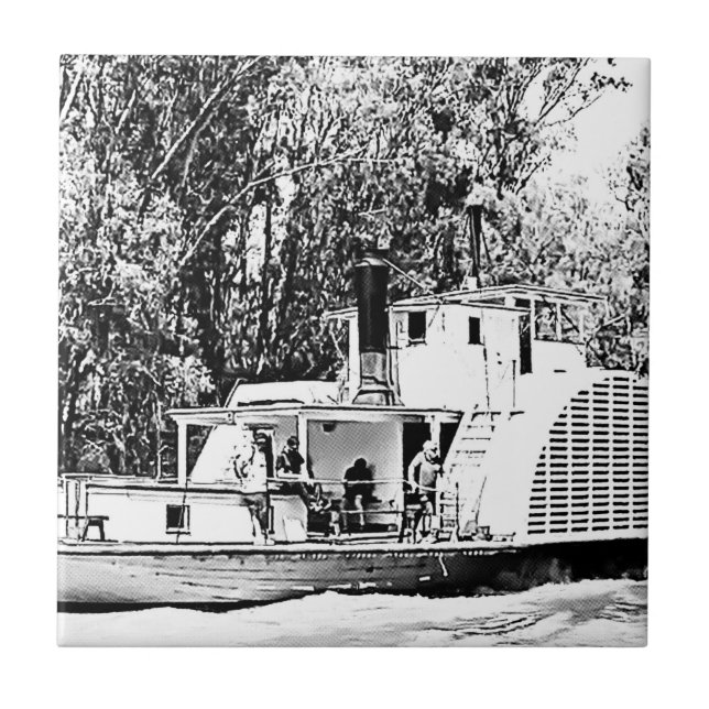 Carreau Bateau à aubes sur la Murray River Victoria (Devant)