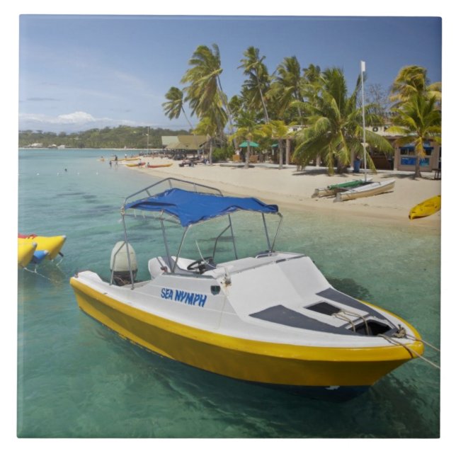 Carreau Bateau à moteur et banane (Devant)