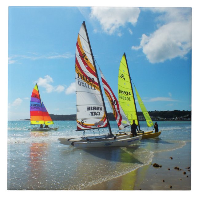 Carreau Bateau à voile hobie à Jersey (Devant)