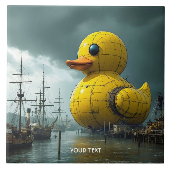 Carreau Bateau de guerre Imaginaire Cute Duck (Devant)