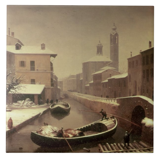 Carreau Bateau sous la neige (Devant)