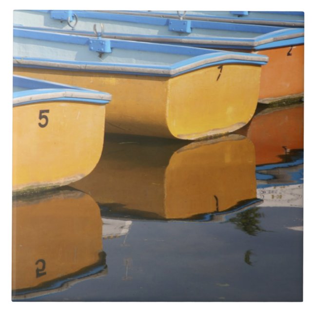 Carreau Bateaux à rames de Henley-on-Thames sur la rivière (Devant)