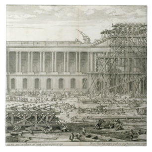 Carreau Bâtiment de l'entrée principale du Louvre, Paris