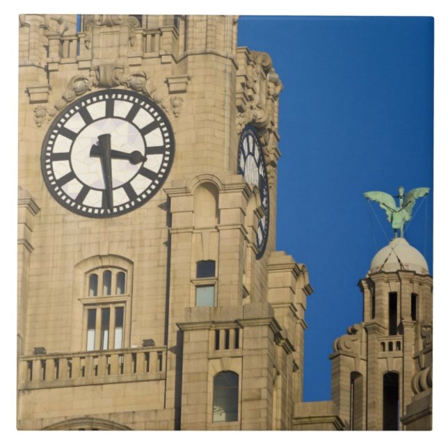 Carreau Bâtiment Liver, Liverpool, Merseyside, Angleterre (Devant)