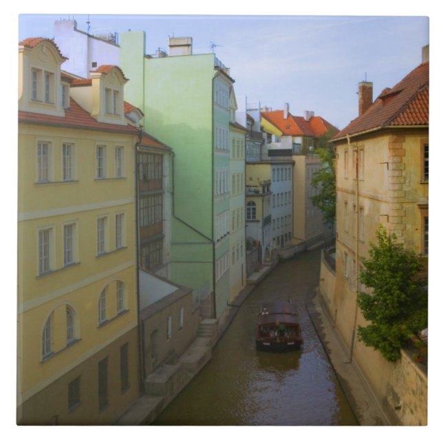 Carreau Bâtiments historiques avec canal, Prague, Républiq (Devant)
