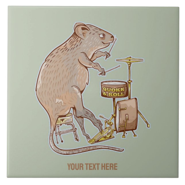 Carreau Batteur animal australien Quokka (Devant)