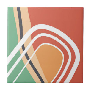 Carreau Bauhaus Abstraits formes artwork rétro