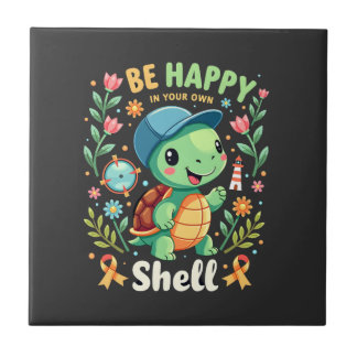 Carreau Be Happy In Your Own Shell Turtle Autism Awareness