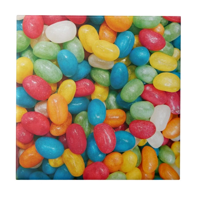 Carreau Bean Candies de gelée coloré (Devant)