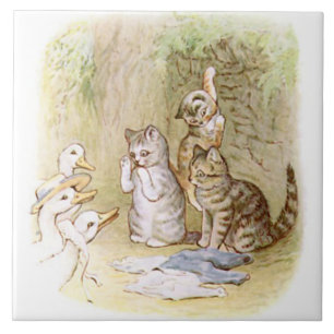 Carreau Beatrix Potter mignon le conte de la tuile de