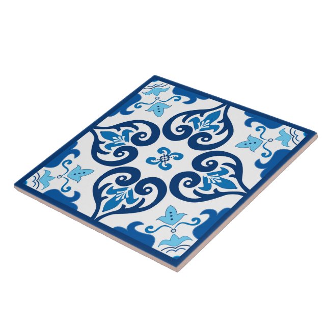 Carreau 💙 Beau bleu Azulejos III XXL motif Cerami (Côté)
